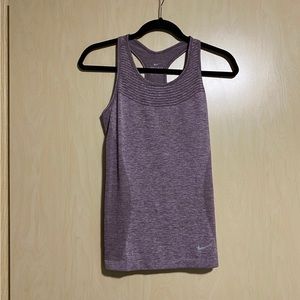 Nike Dri Fit Heathered Purple Active Tank